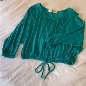 Turquoise Crop Top